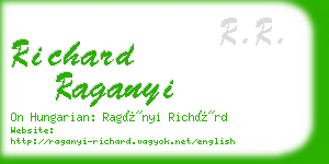 richard raganyi business card